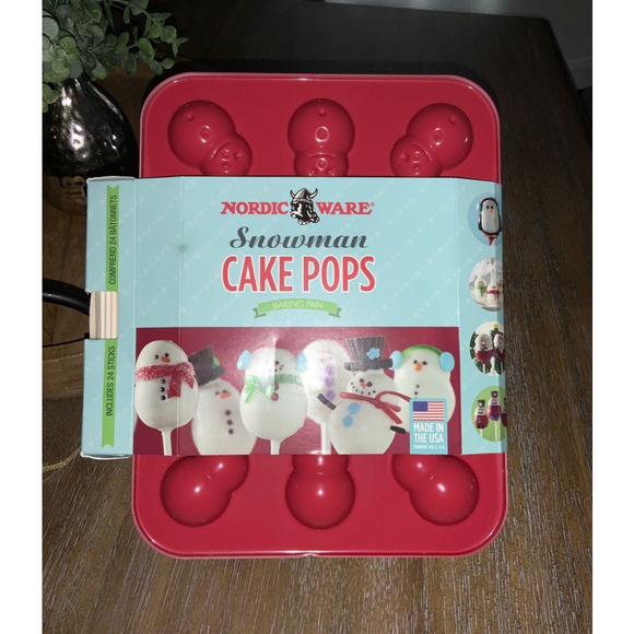 New Nordic Ware Snowman Cake Pops Pan - Picture 1 of 4